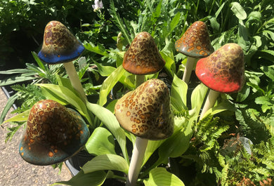 Vibrant Grande Extra Large Ceramic Mushrooms 13