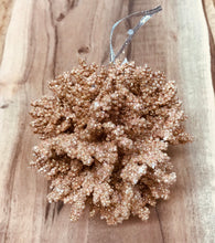 Load image into Gallery viewer, Faux Coral Christmas tree ornaments Diamond sparkle glitter