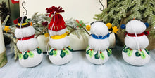 Load image into Gallery viewer, Adorable Hanging Fabric Snowman Ornaments