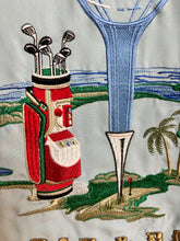 Load image into Gallery viewer, Fine Resortwear Golf Shirt Aquamarine 19th Hole Men&#39;s Dress Camp Shirt Bamboo Cay