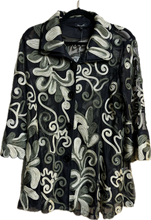 Load image into Gallery viewer, Swing Jacket Olive Ombre Swirl Damee Brand