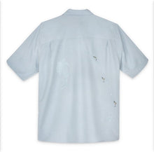 Load image into Gallery viewer, Swordfish Bamboo Cay Men&#39;s Short Sleeve Shirt Embroidered Chalk Blue