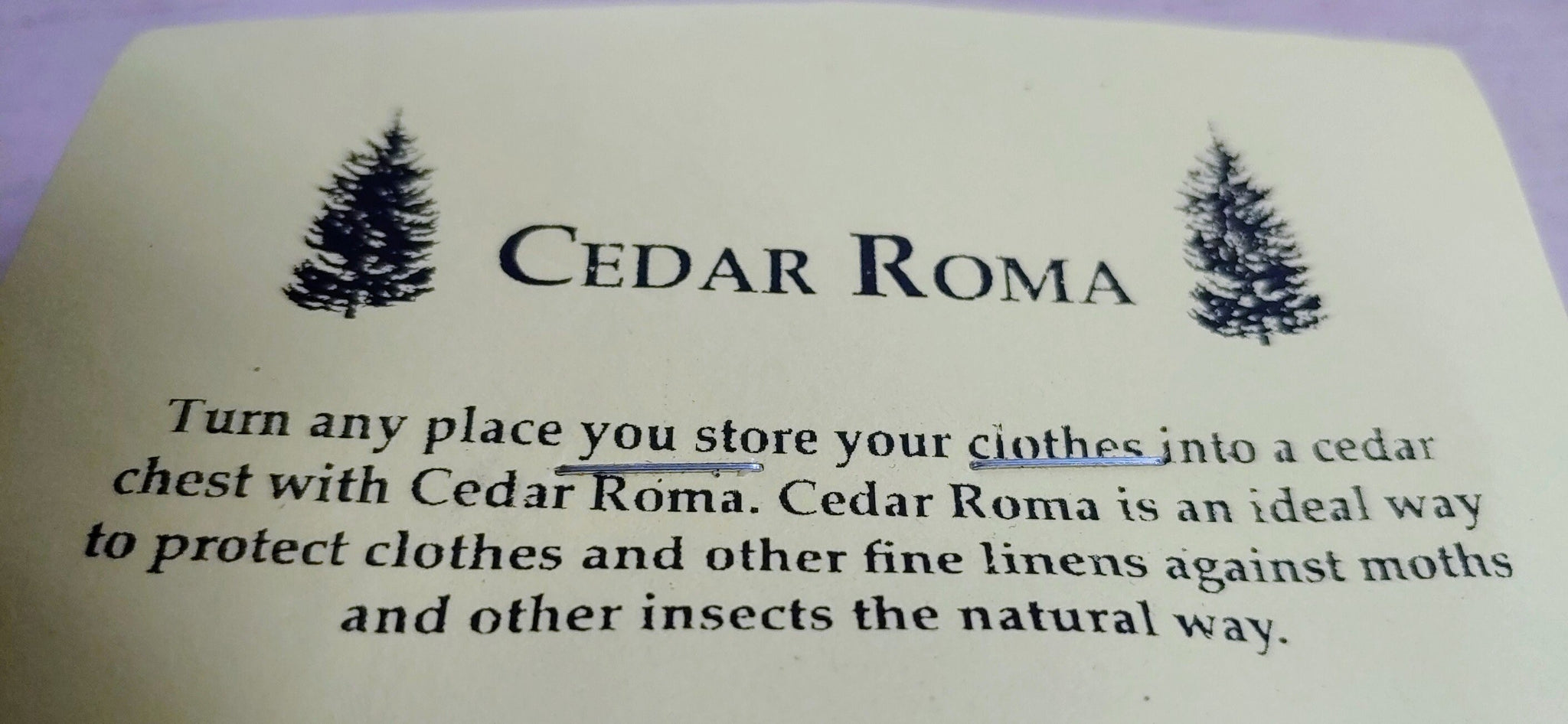 Cedar Roma, Cedar Chips Moth Repellent