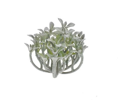 Faux succulent green flocked | decorative succulent plant stem | hz218